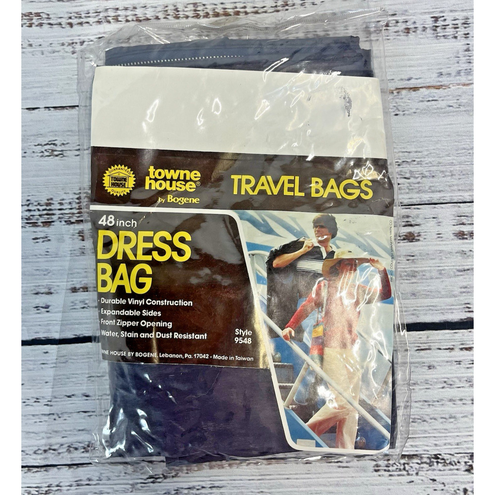 Vintage Towne House by Bogene 48" Dress Travel Bag #9548 Clothing Organizer